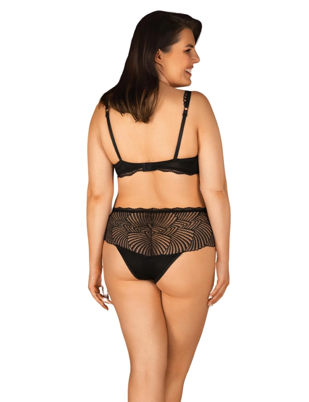 Obsessive Klarita Bra And High Waist Brief Set - Black - Image 5
