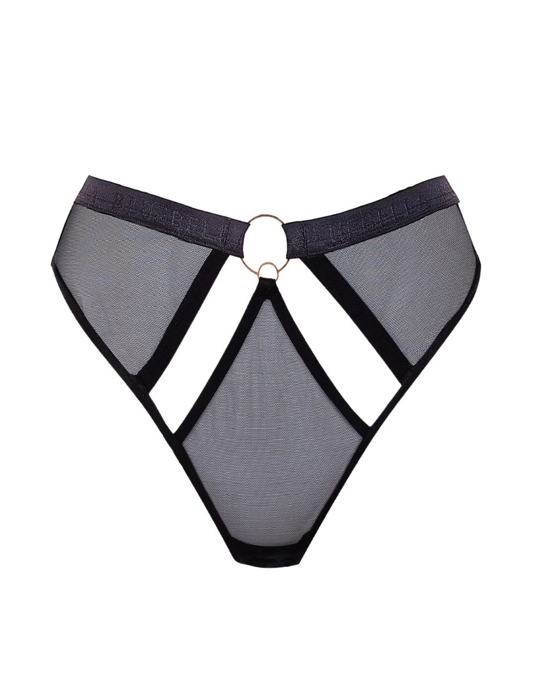 41554 Bluebella Nola High-Waist Thong - 41554 Black - Image 3