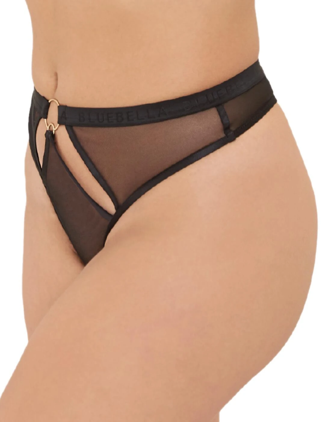 41554 Bluebella Nola High-Waist Thong - 41554 Black - Image 2
