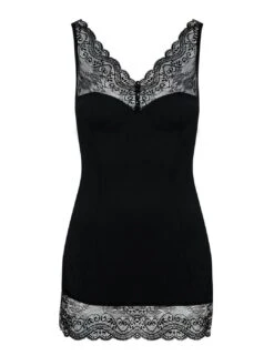 Obsessive Miamor Chemise And Thong Set - Black