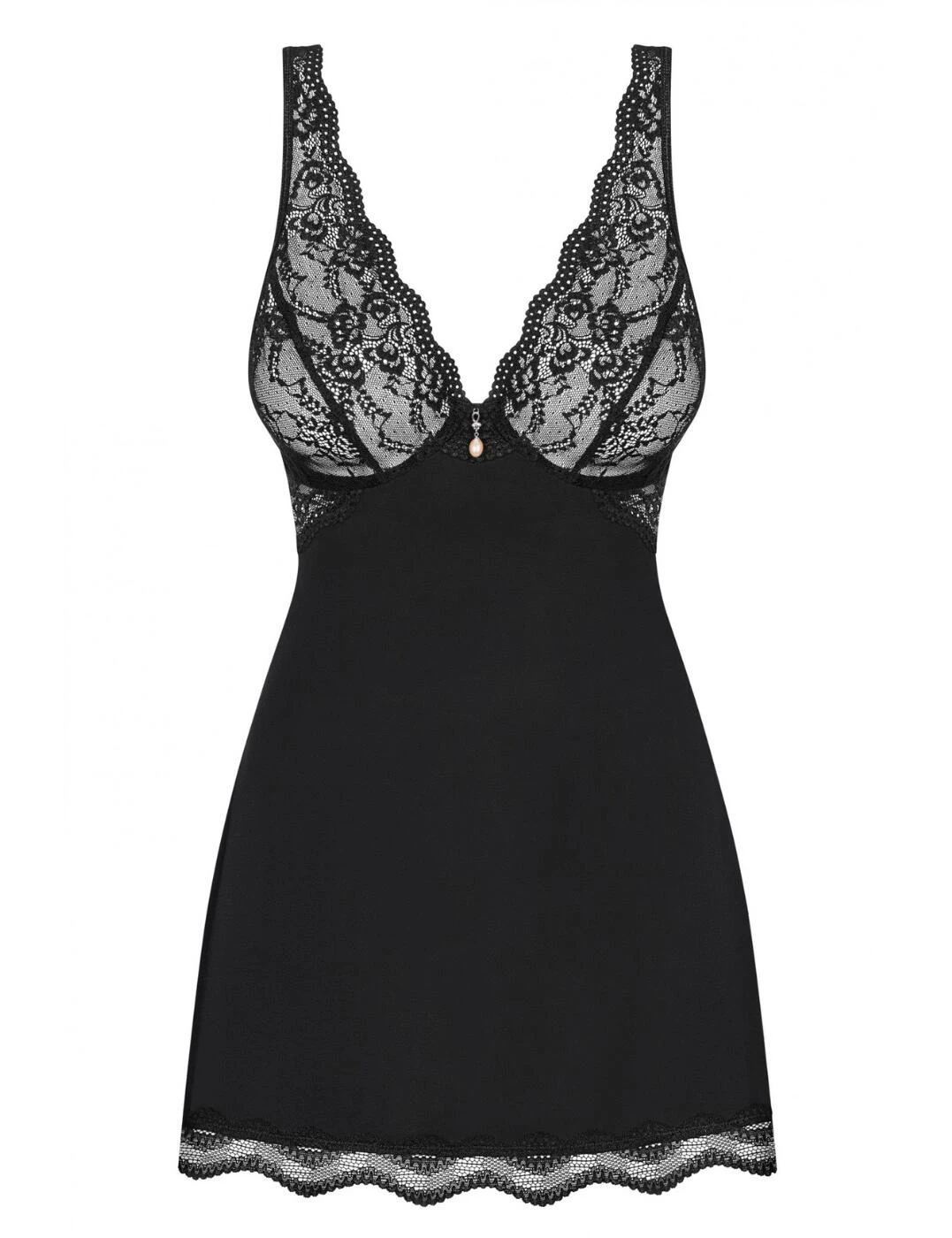 Obsessive Luvae Babydoll Chemise - Black - Image 2
