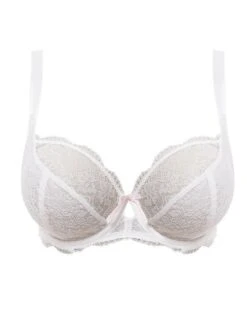 1011 Freya Fancies Underwired Plunge Bra - 1011 White