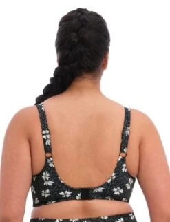 7274 Elomi Plain Sailing Plunge Bikini Top - 7274 Black Daisy