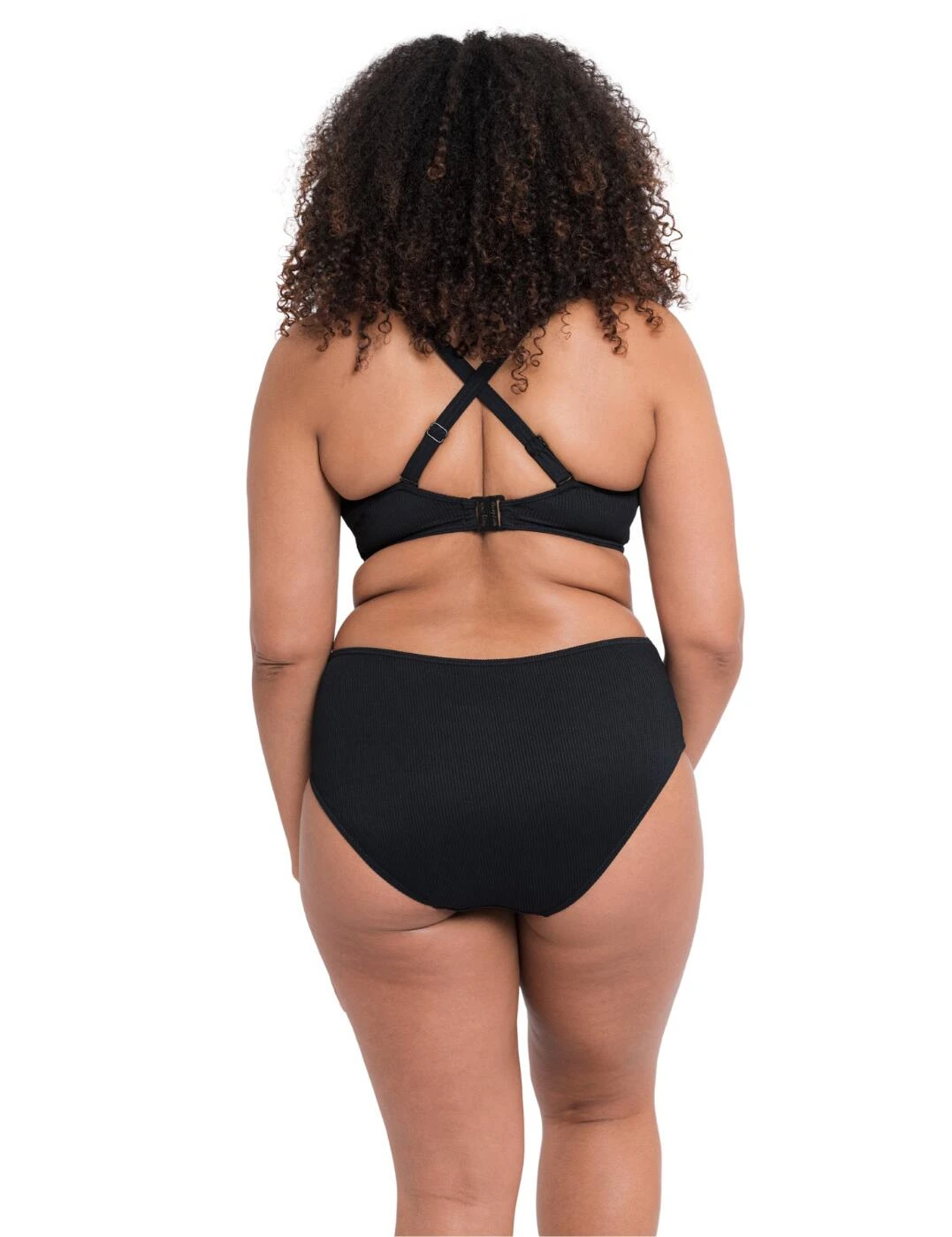 CS024308 Curvy Kate Twist & Shout Plunge Bikini Top - CS024308 Black - Image 7
