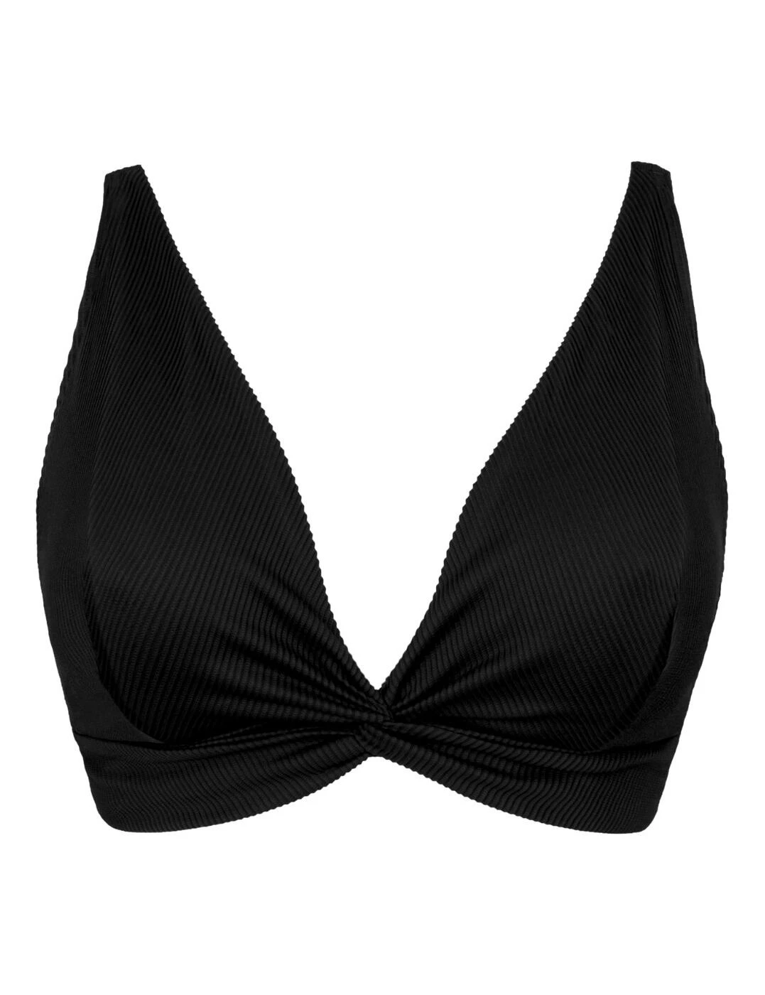 CS024308 Curvy Kate Twist & Shout Plunge Bikini Top - CS024308 Black - Image 3