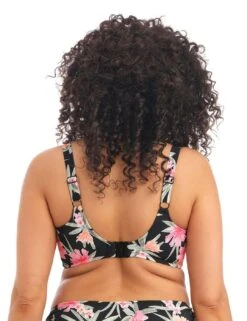 800106 Elomi Dark Tropics Underwired Adjustable Bikini Top - 800106 Black