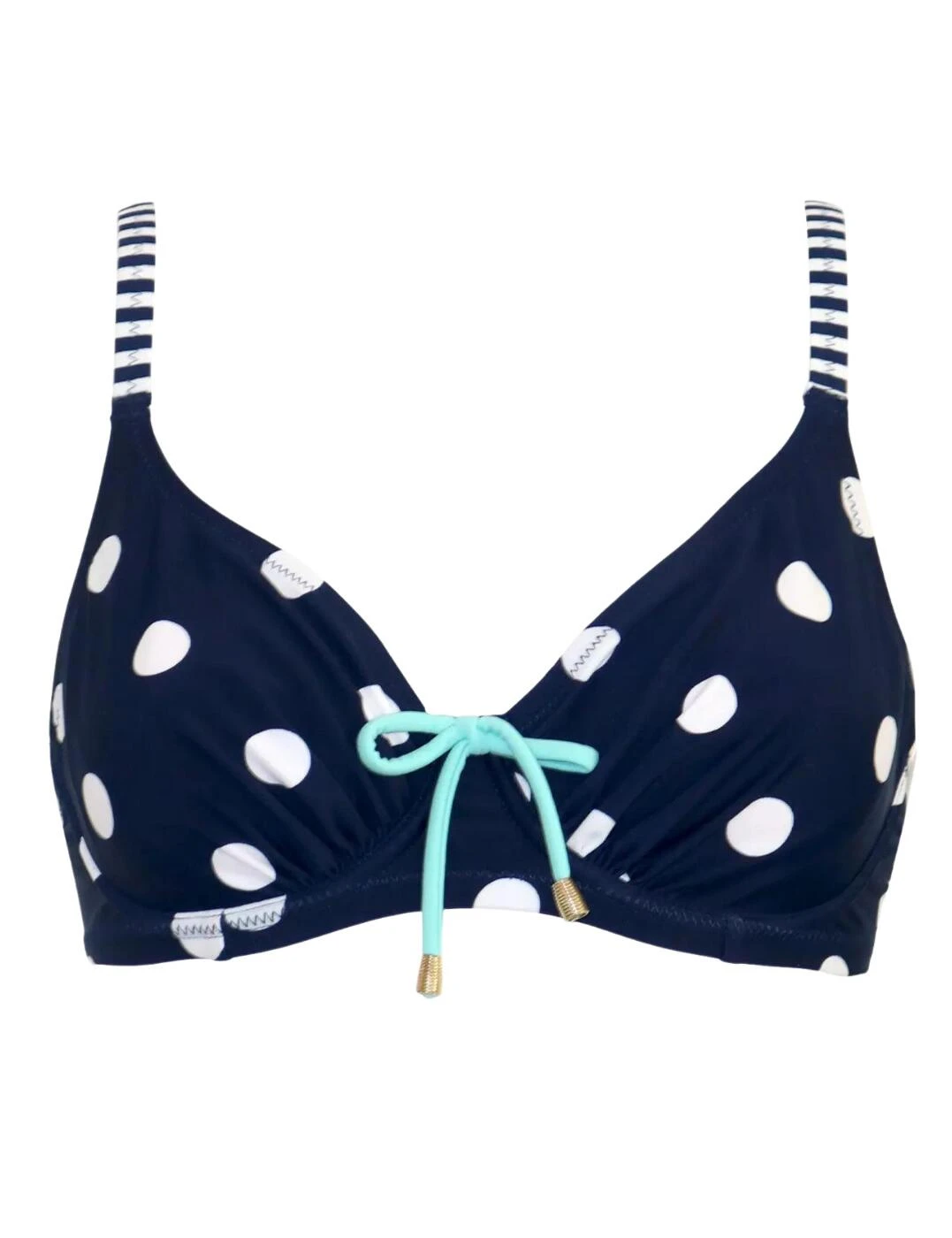28202 Pour Moi Beach House Bikini Top - 28202 Navy/White/Aqua - Image 2