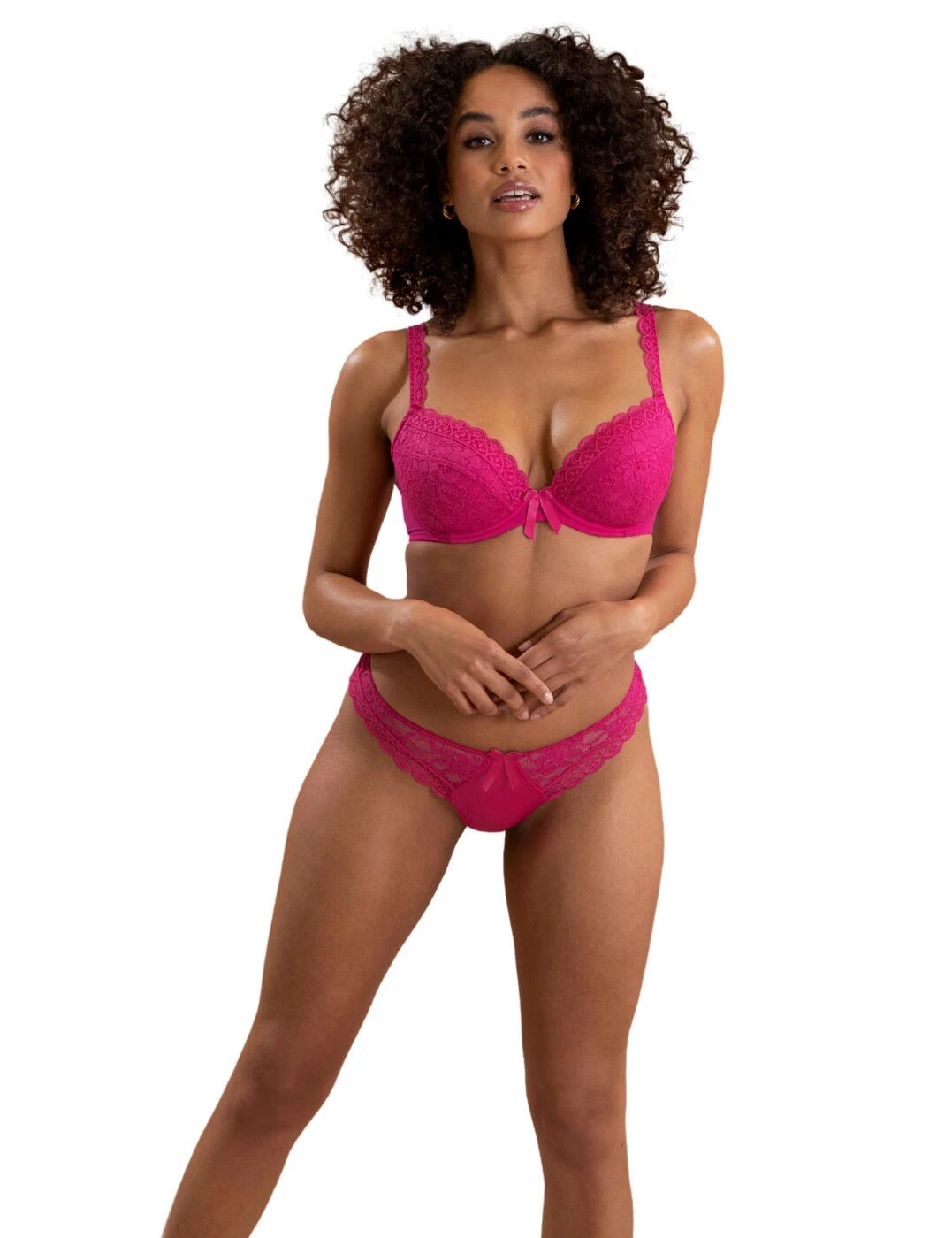 84004 Pour Moi Rebel Brazilian Brief - 84004 Hot Pink - Image 4