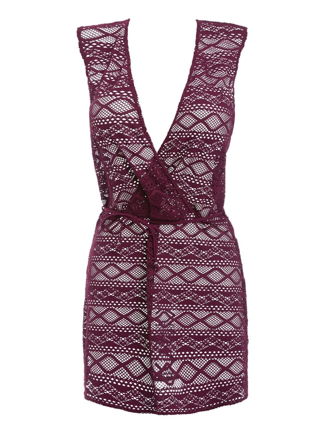 3978 Freya Sundance Beach Dress - 3978 Black Cherry - Image 3