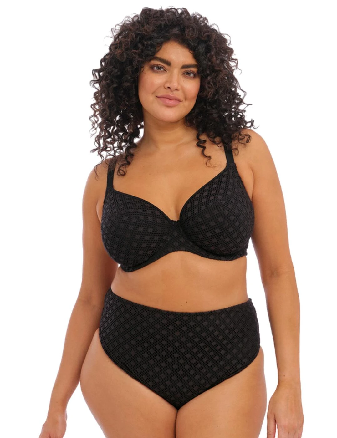 800602 Elomi Bazaruto Underwired Plunge Bikini Top - 800602 Black - Image 4