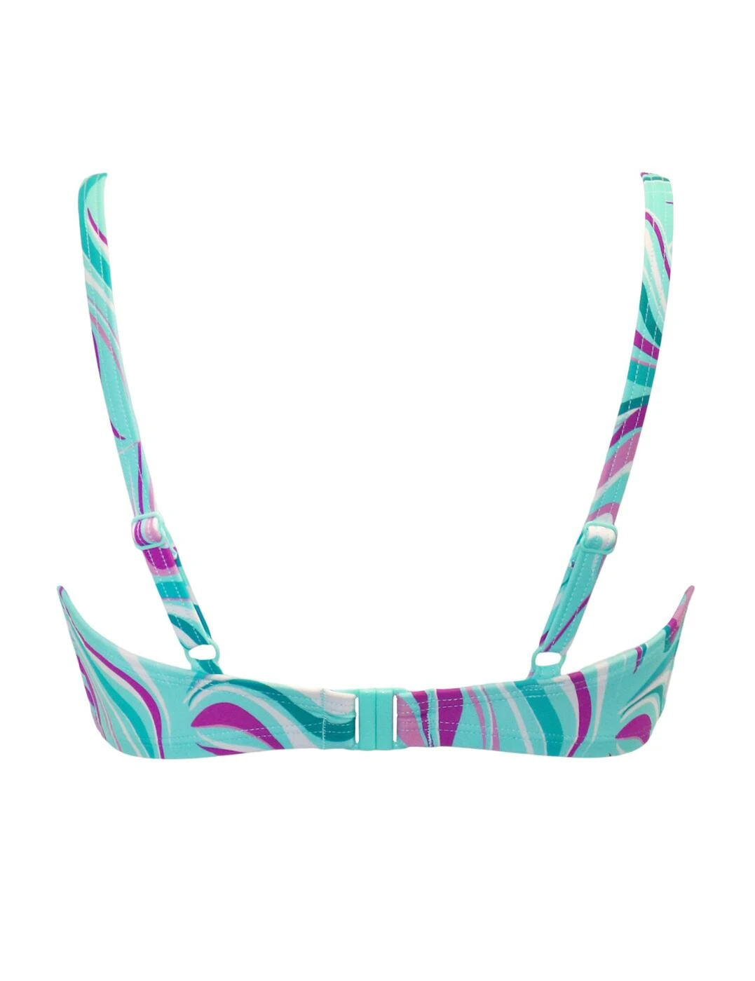 24602 Pour Moi Carnival Twist Front Bikini Top - 24602 Aquaburst - Image 3