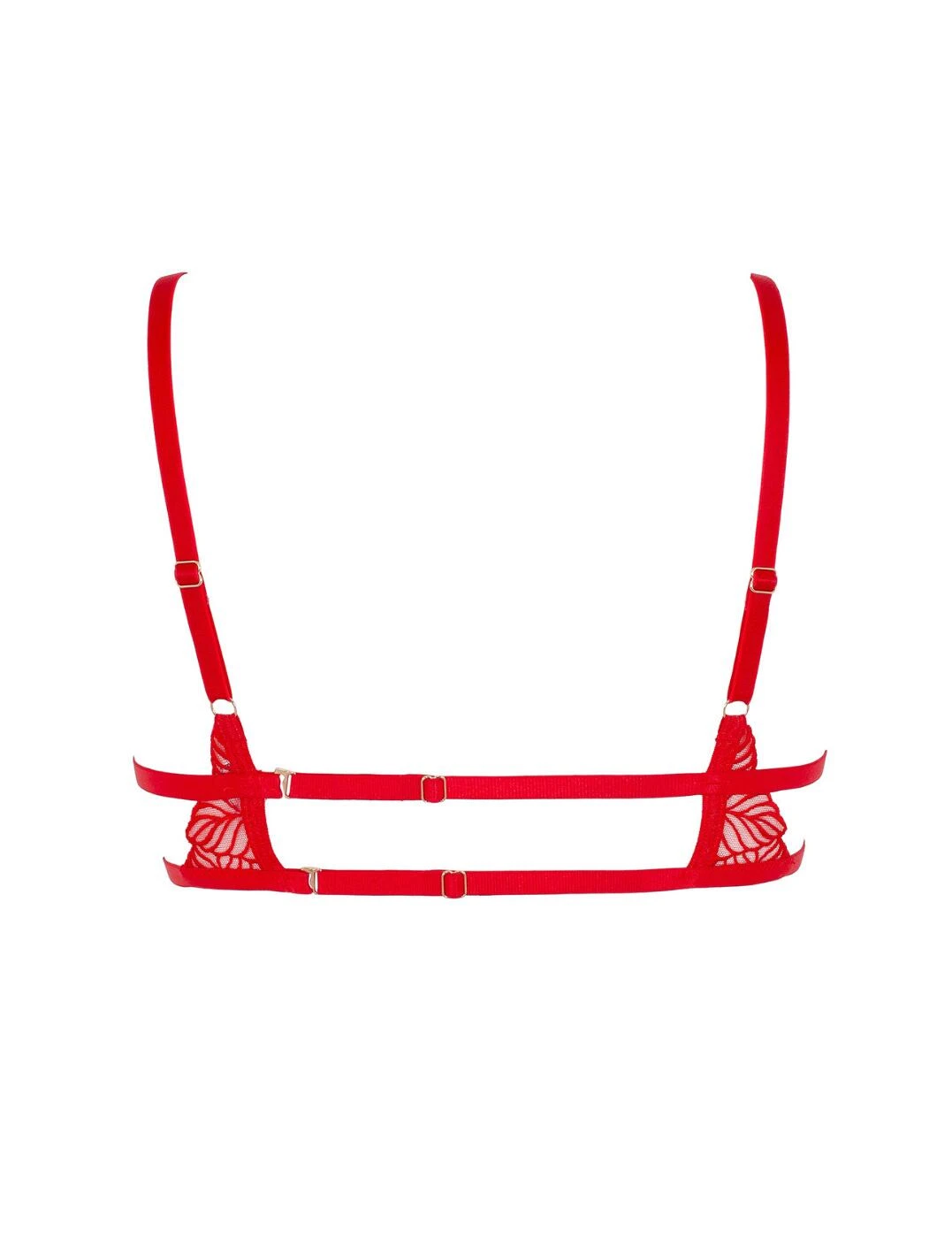 41402 Bluebella Enya Demi Cup Bra - 41402 Red - Image 3