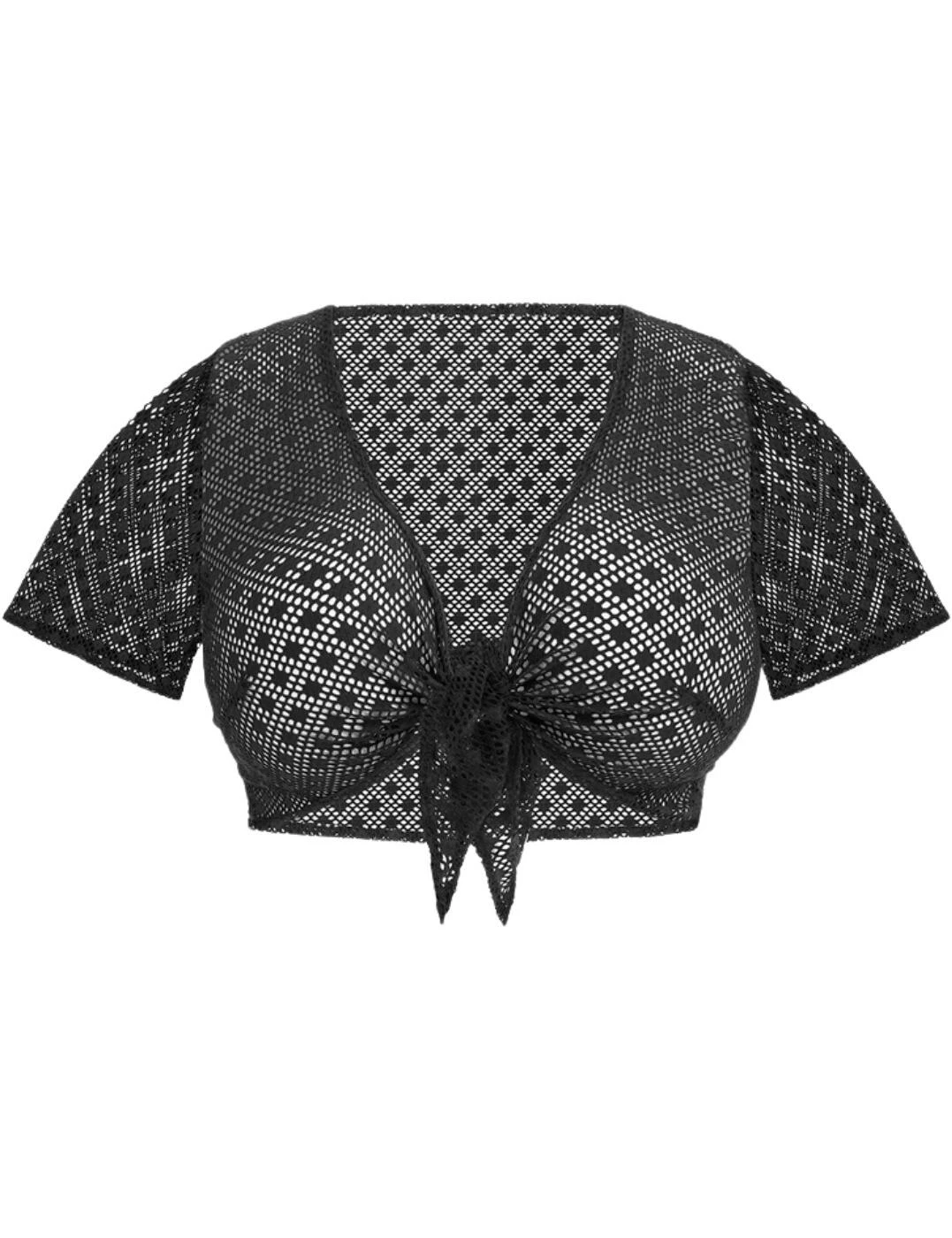 800696 Elomi Bazaruto Beach Cover Up - 800696 Black - Image 2