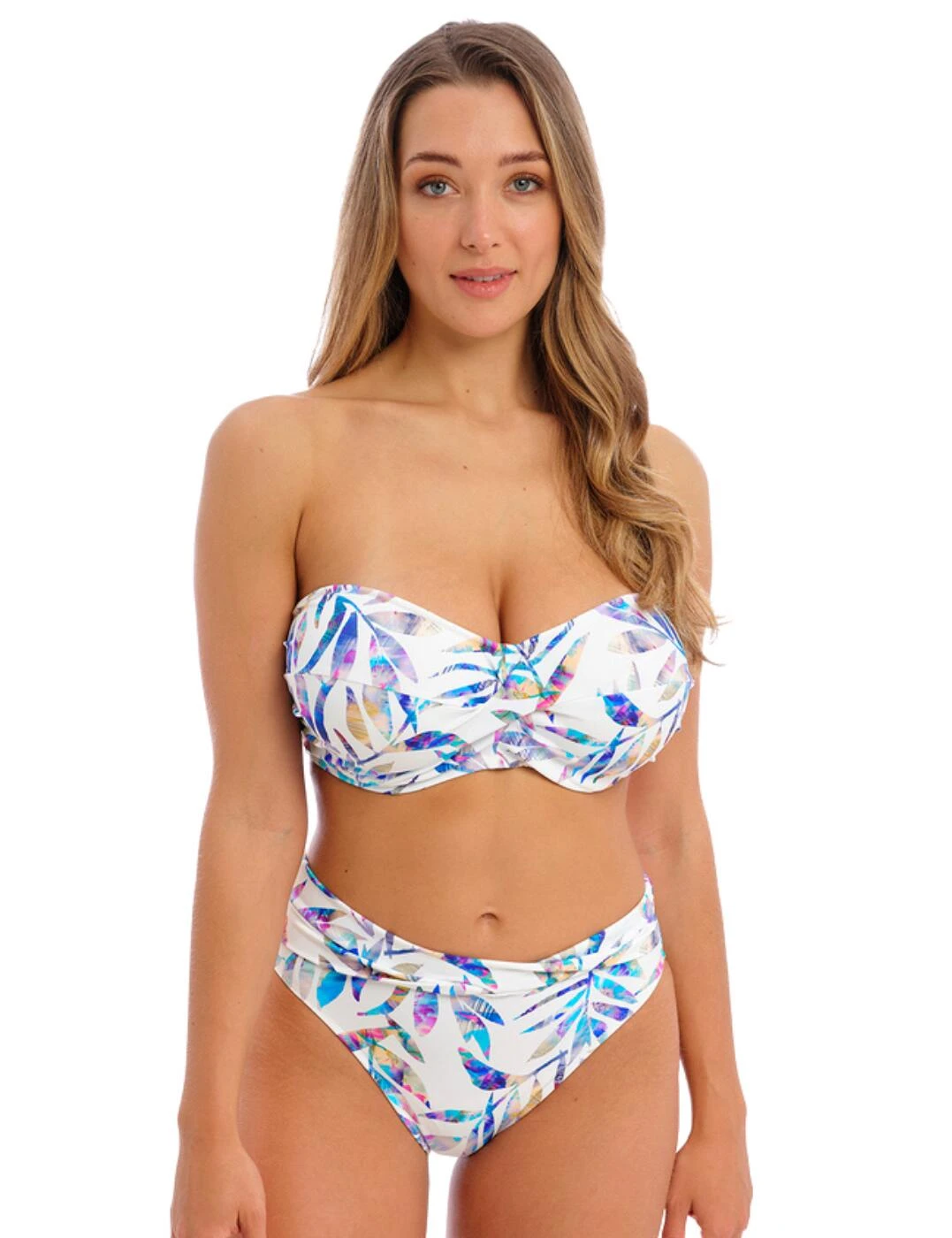 503509 Fantasie Calypso Harbour Underwired Twist Bandeau Bikini Top - 503509 Multi - Image 7