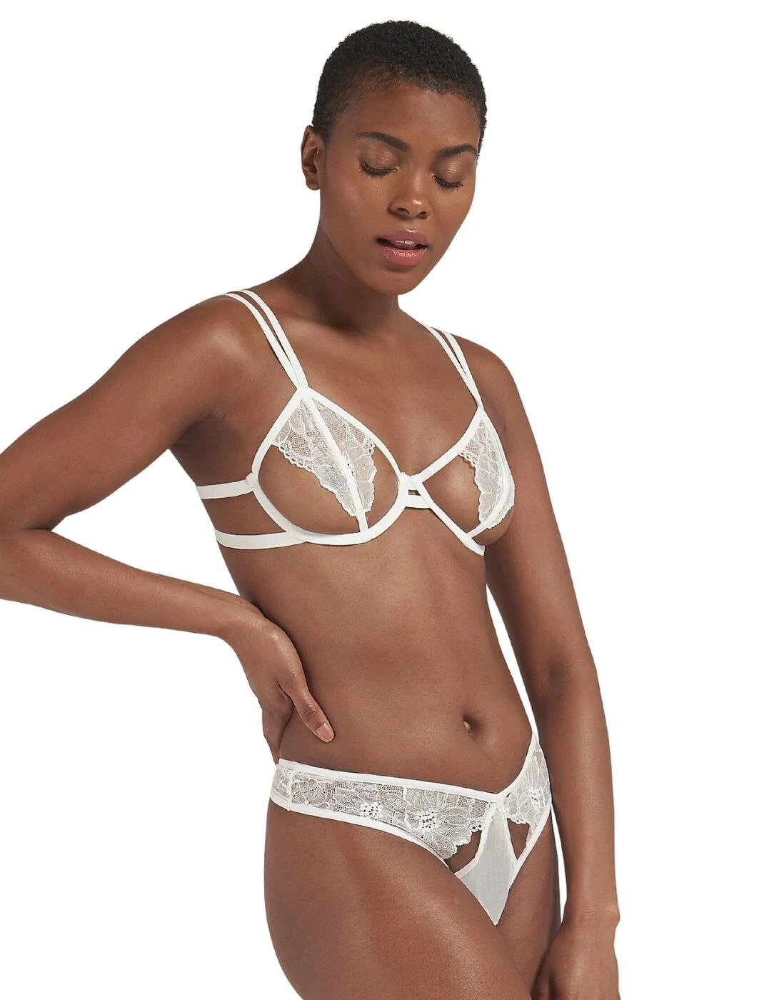 40119 Bluebella Emerson Cut Away Bra - 40119 Ivory - Image 4