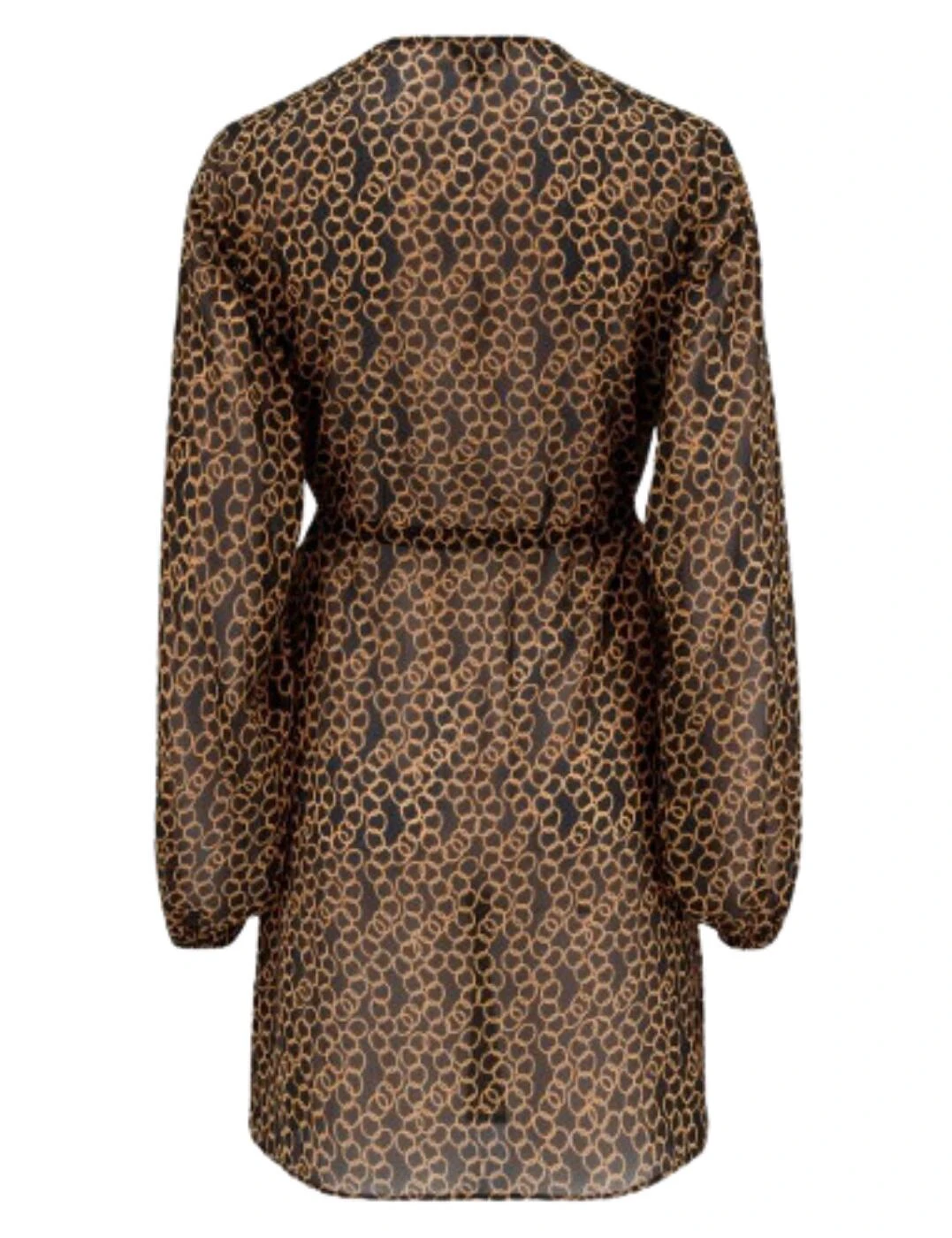 91070 Pour Moi Recycled Chiffon Tie Sleeve Kimono - 91070 Gold Chain - Image 3