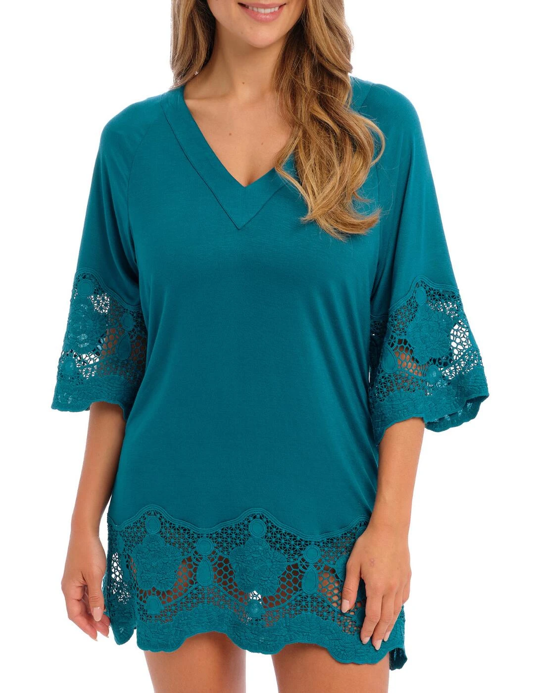 6364 Fantasie Dione Tunic Kaftan - 6364 Petrol - Image 4
