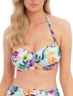 501809 Fantasie Paradiso Underwired Twist Bandeau Bikini Top - 501809 Soft Mint