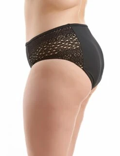 7534 Elomi Indie Mid Rise Bikini Brief Black - 7534 Black